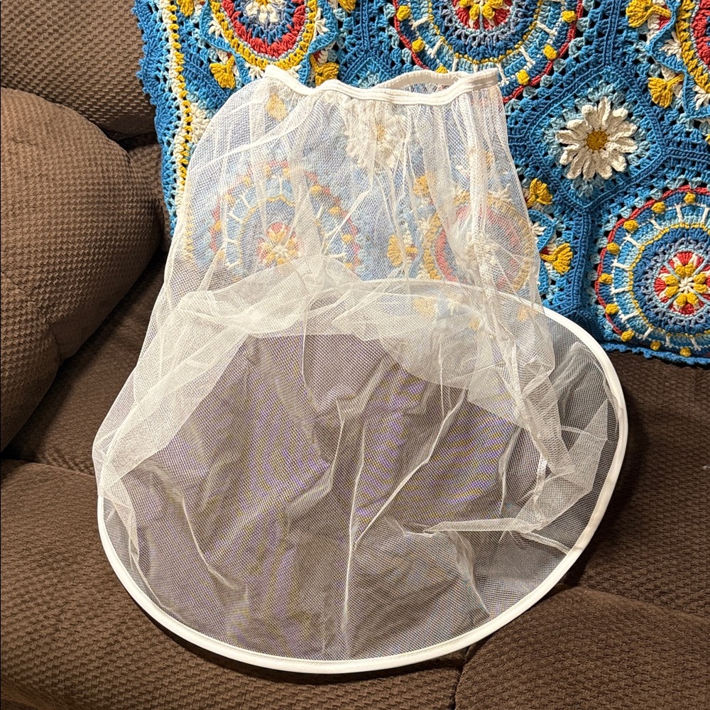 Free wt Purchase! White Mesh Under Skirt Full Halloween Costume Cosplay Stretch